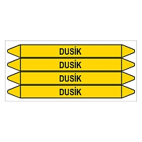 Značení potrubí, dusík,4 ks, 250 × 26 mm